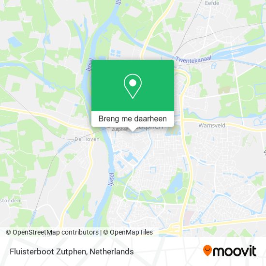 Fluisterboot Zutphen kaart