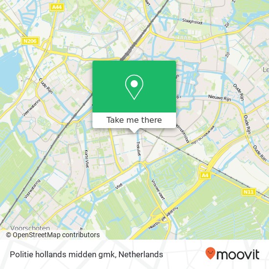 Politie hollands midden gmk kaart