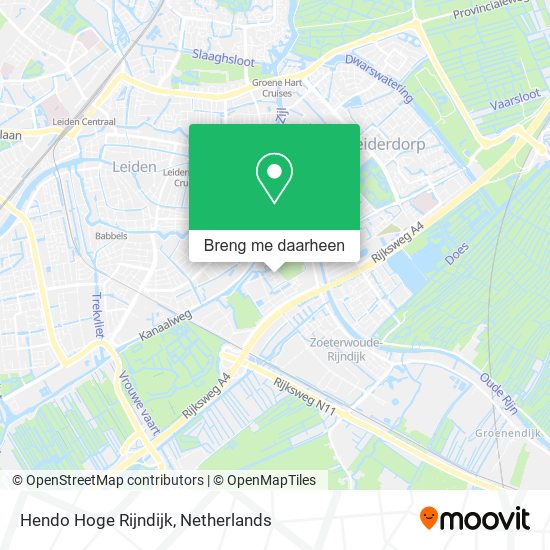Hendo Hoge Rijndijk kaart