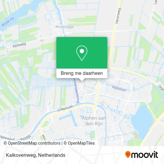 Kalkovenweg kaart
