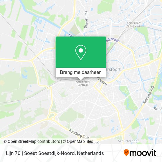 Lijn 70 | Soest Soestdijk-Noord kaart