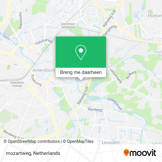 mozartweg kaart