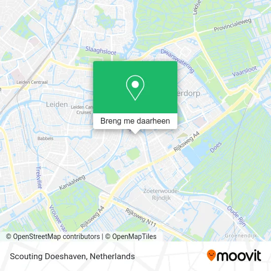 Scouting Doeshaven kaart