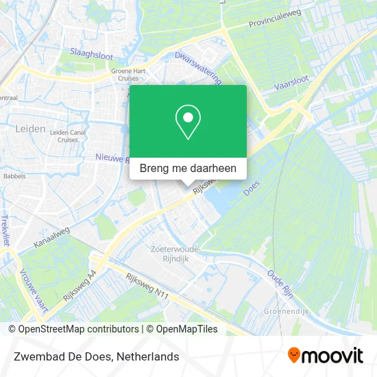 Zwembad De Does kaart