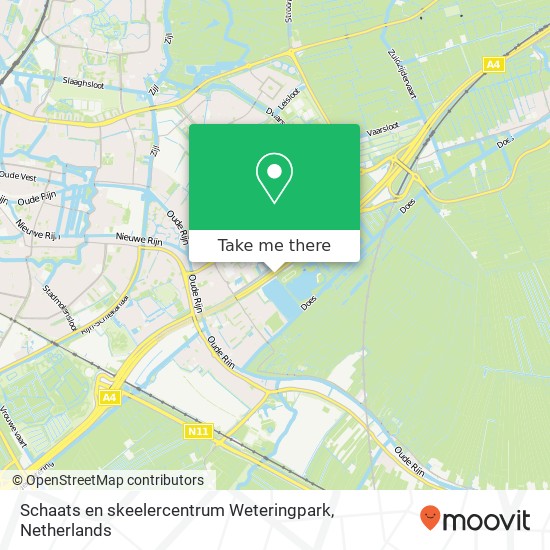Schaats en skeelercentrum Weteringpark kaart