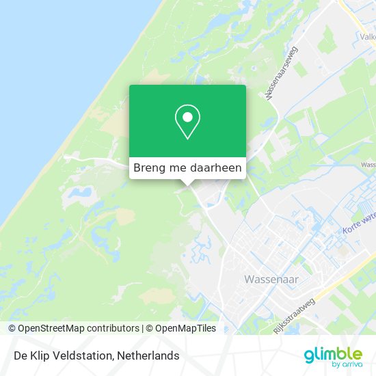 De Klip Veldstation kaart