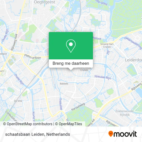 schaatsbaan Leiden kaart