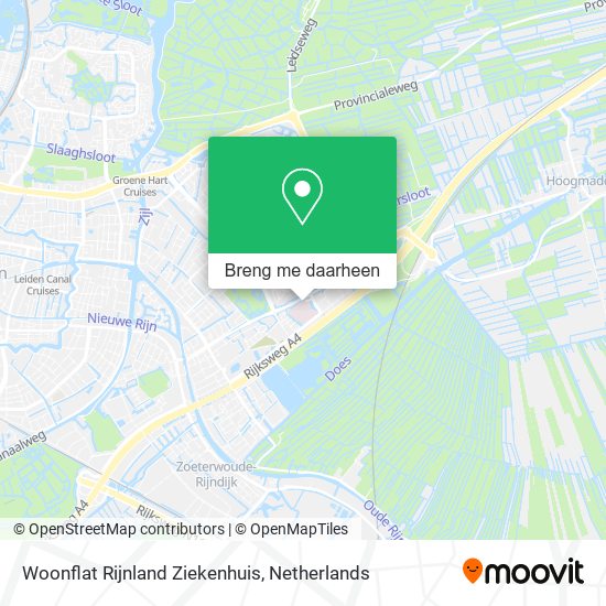 Woonflat Rijnland Ziekenhuis kaart