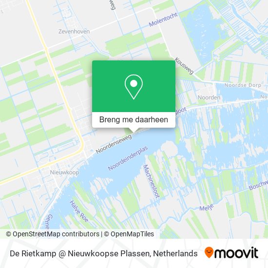 De Rietkamp @ Nieuwkoopse Plassen kaart