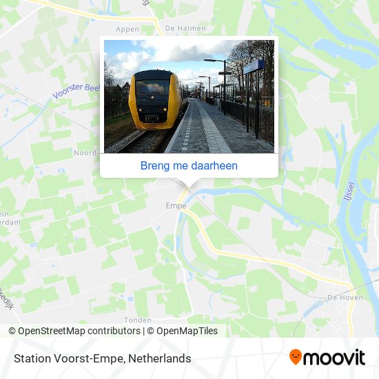 Station Voorst-Empe kaart