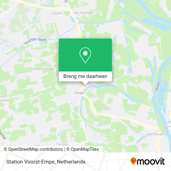 Station Voorst-Empe kaart