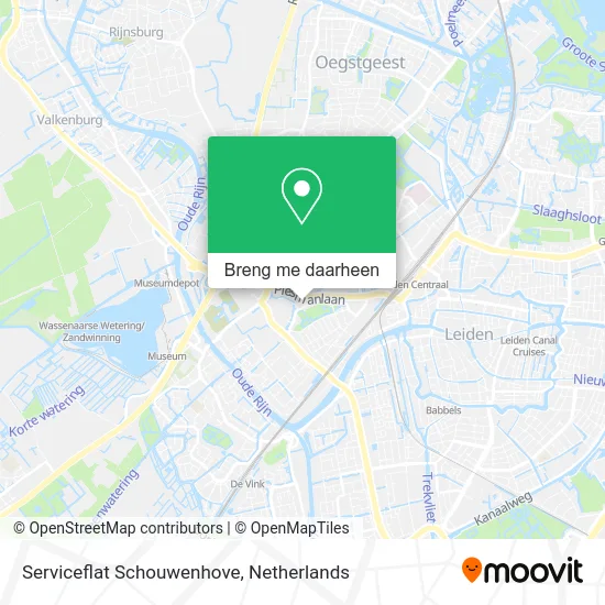 Serviceflat Schouwenhove kaart