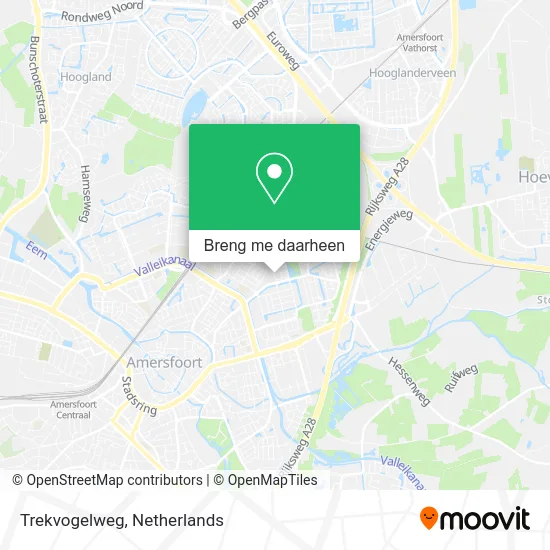 Trekvogelweg kaart