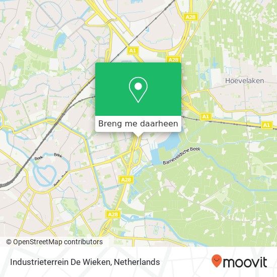 Industrieterrein De Wieken kaart