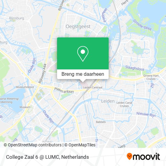 College Zaal 6 @ LUMC kaart