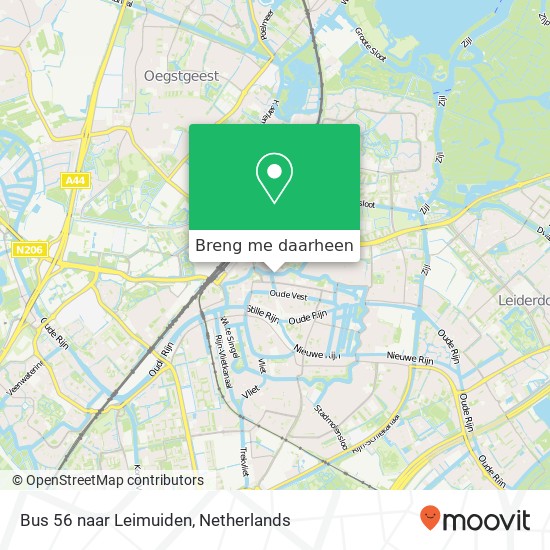 Bus 56 naar Leimuiden kaart