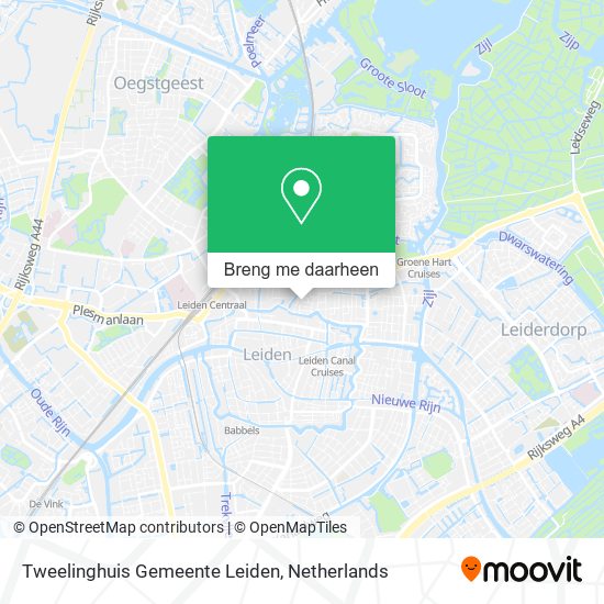 Tweelinghuis Gemeente Leiden kaart