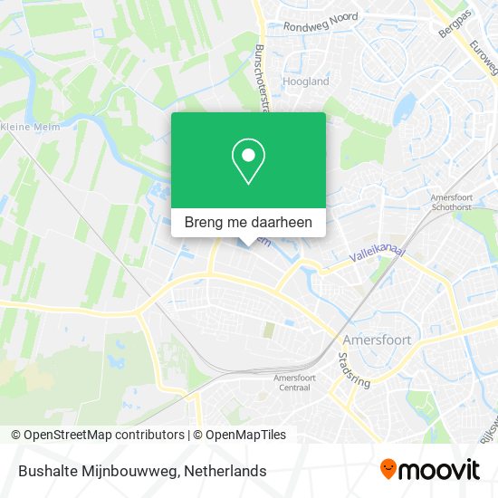 Bushalte Mijnbouwweg kaart