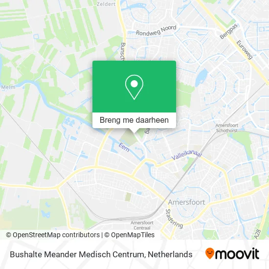 Bushalte Meander Medisch Centrum kaart