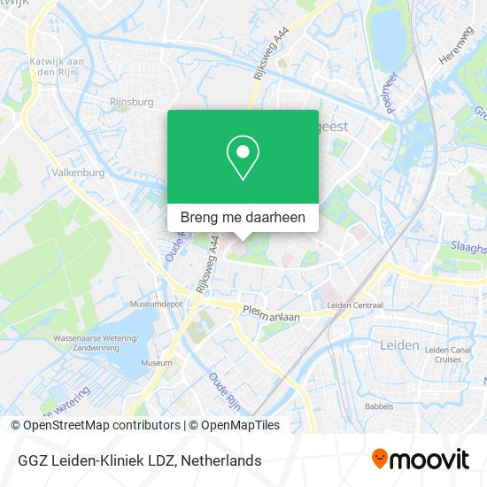 GGZ Leiden-Kliniek LDZ kaart