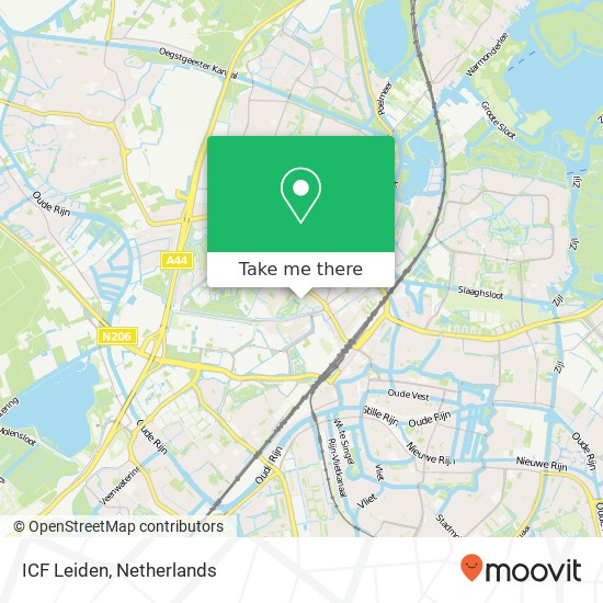 ICF Leiden kaart