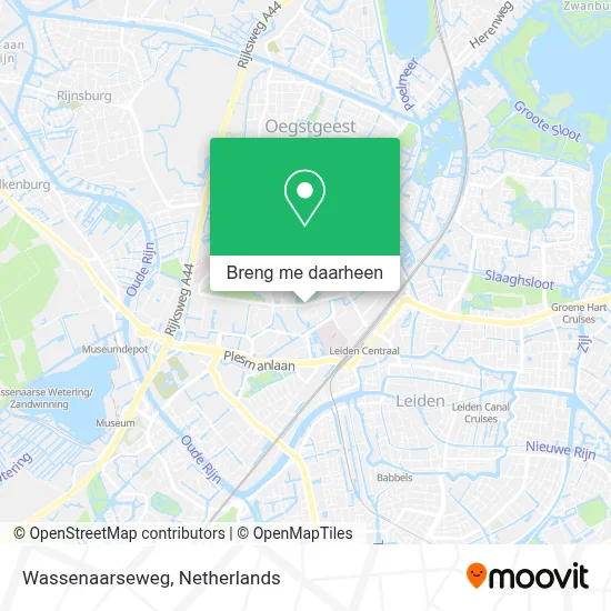 Wassenaarseweg kaart