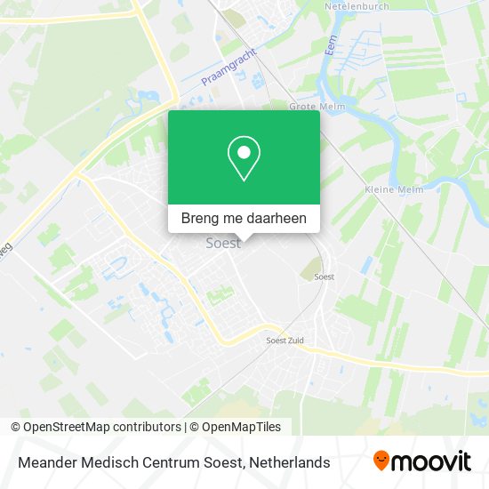 Meander Medisch Centrum Soest kaart