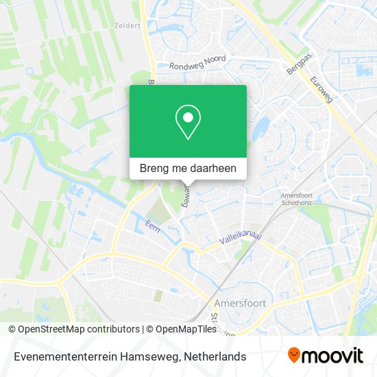 Evenemententerrein Hamseweg kaart