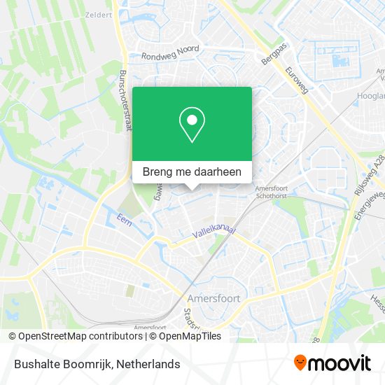 Bushalte Boomrijk kaart