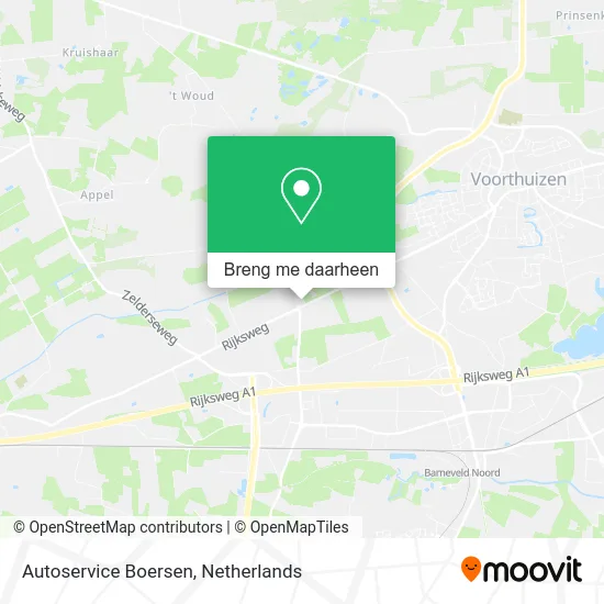 Autoservice Boersen kaart