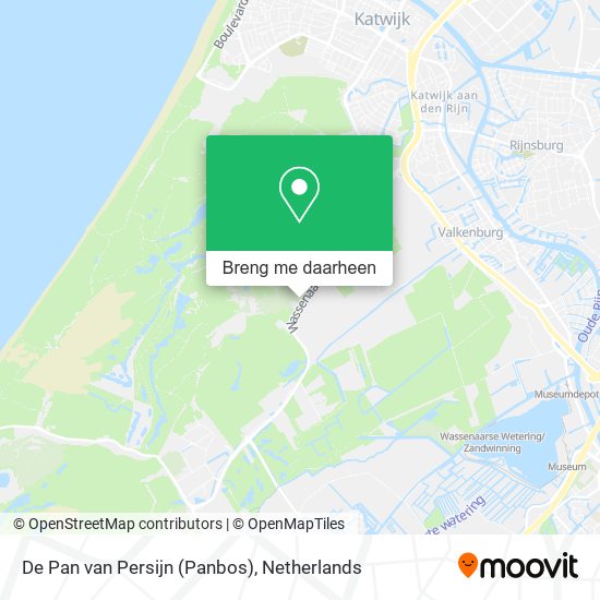 De Pan van Persijn (Panbos) kaart