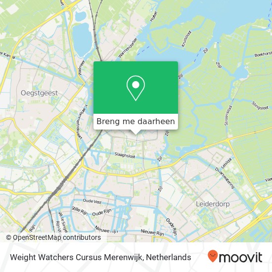 Weight Watchers Cursus Merenwijk kaart