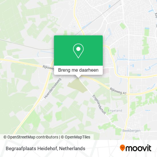 Begraafplaats Heidehof kaart