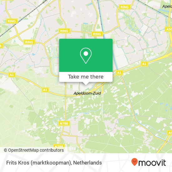 Frits Kros (marktkoopman) kaart