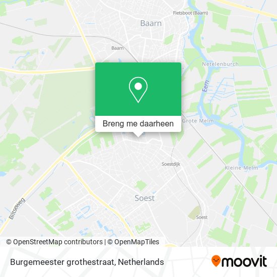 Burgemeester grothestraat kaart