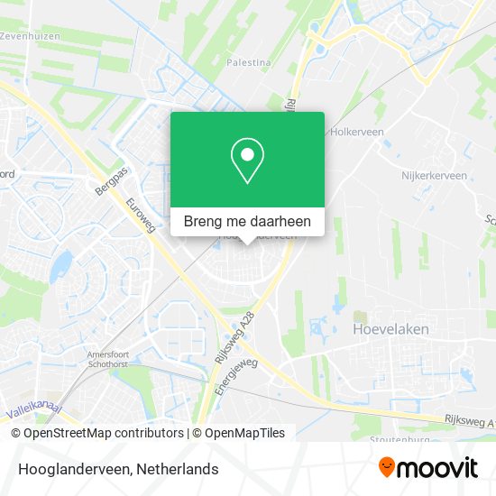 Hooglanderveen kaart