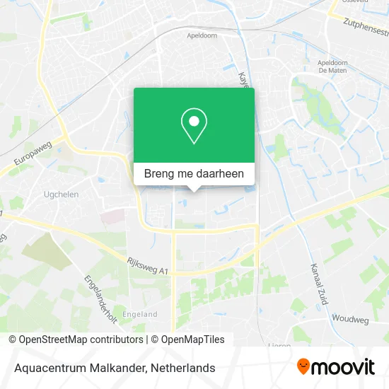 Aquacentrum Malkander kaart