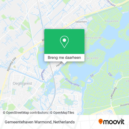 Gemeentehaven Warmond kaart