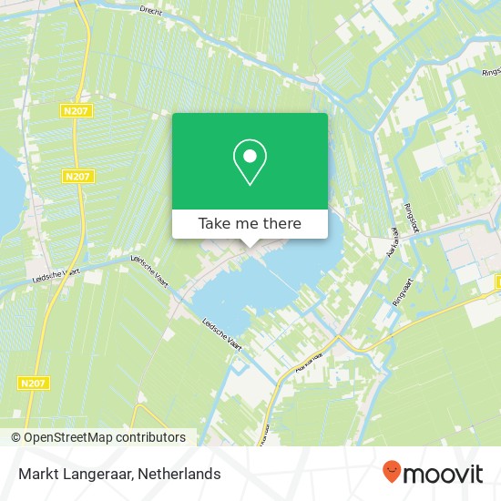 Markt Langeraar kaart