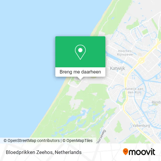 Bloedprikken Zeehos kaart