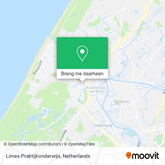 Limes Praktijkonderwijs kaart
