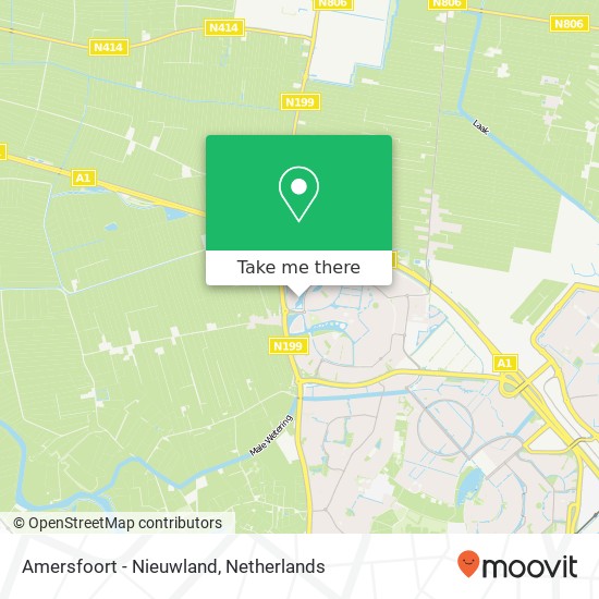 Amersfoort - Nieuwland kaart