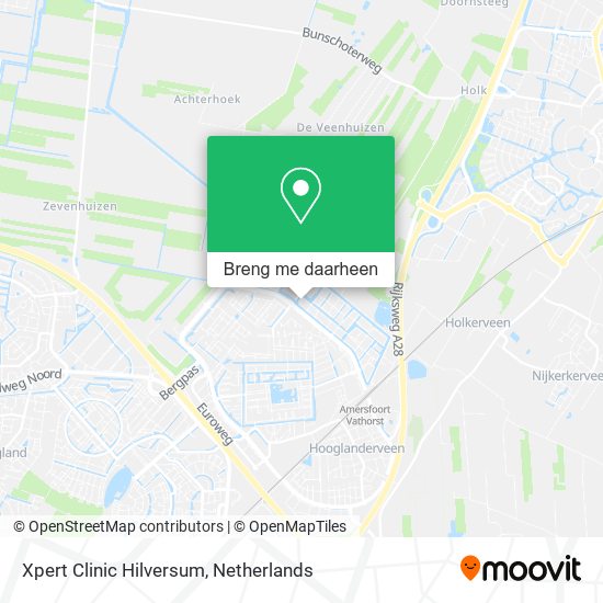 Xpert Clinic  Hilversum kaart