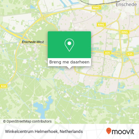 Winkelcentrum Helmerhoek kaart