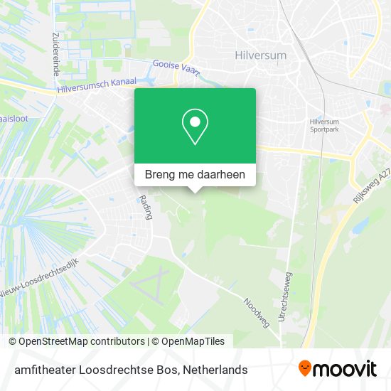 amfitheater Loosdrechtse Bos kaart