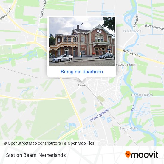 Station Baarn kaart