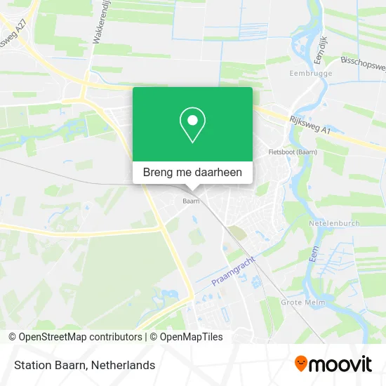 Station Baarn kaart
