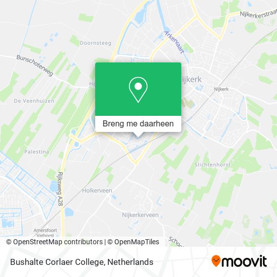 Bushalte Corlaer College kaart