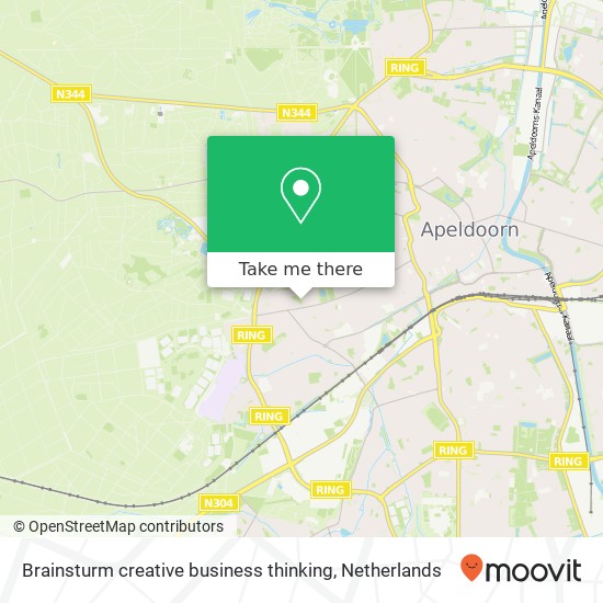 Brainsturm creative business thinking kaart