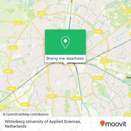 Wittenberg University of Applied Sciences kaart